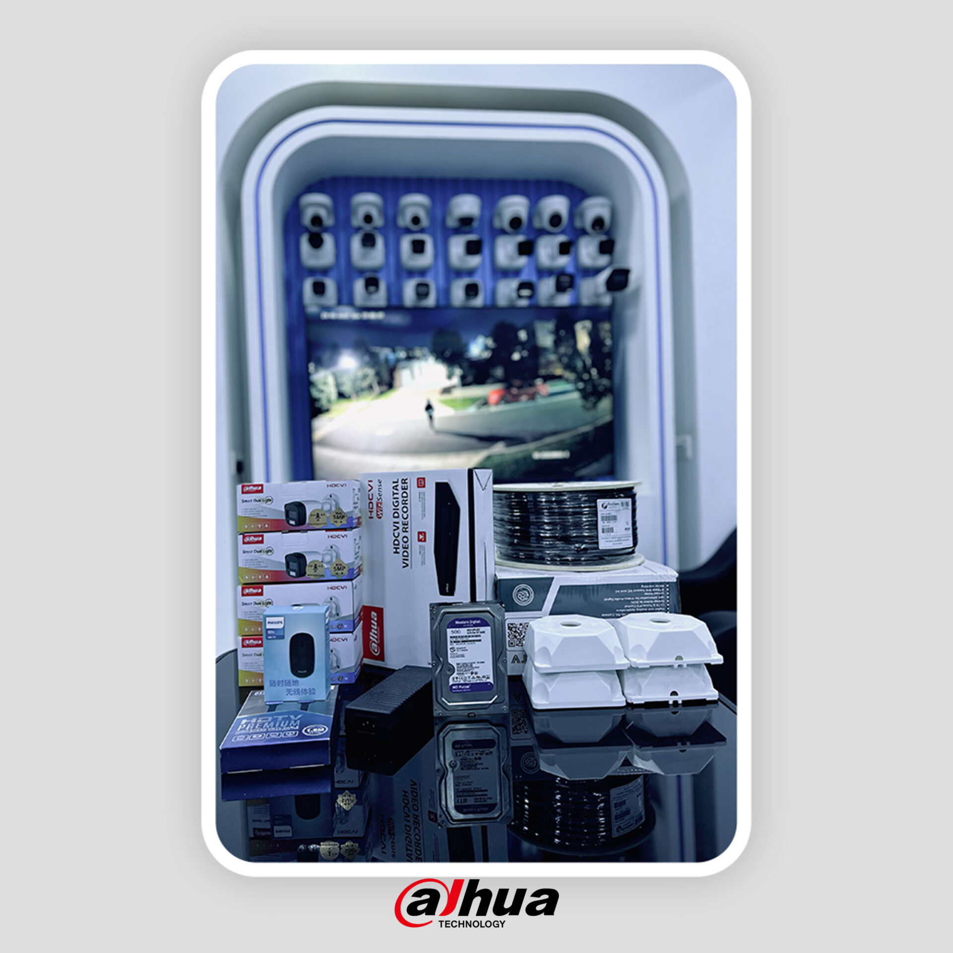 عرض 4 كاميرات من دهوا 5MP