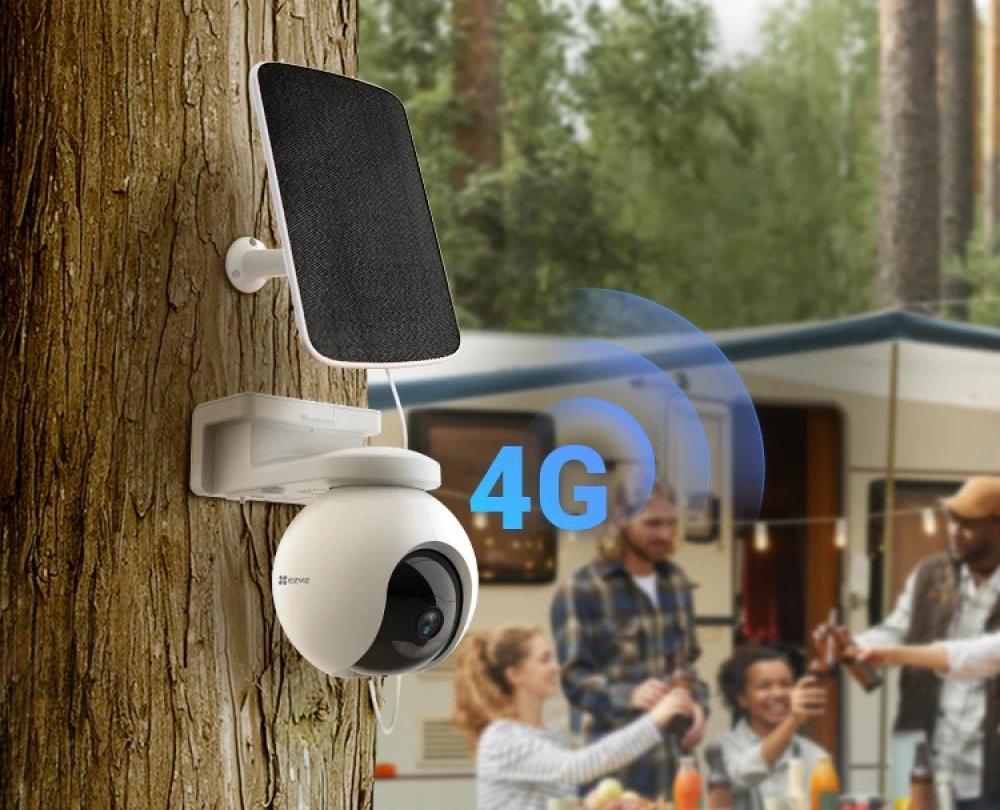 كاميرا مراقبة خارجية بالطاقة الشمسية متحركة تعمل بالبطارية تدعم شريحة الهاتف مع لوح الطاقة الشمسية EZVIZ EB8 2K Typc C - الصورة 2